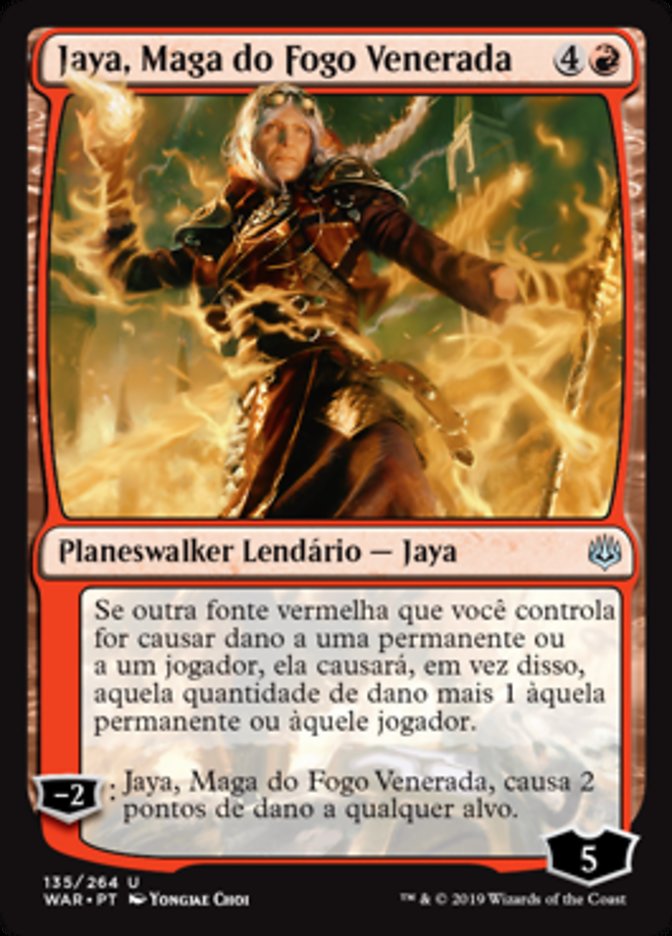 Jaya, Maga do Fogo Venerada / Jaya, Venerated Firemage - Magic: The Gathering - MoxLand