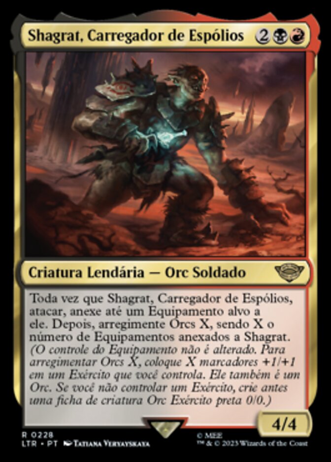 Shagrat, Carregador de Espólios / Shagrat, Loot Bearer - Magic: The Gathering - MoxLand