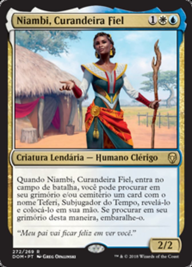 Niambi, Curandeira Fiel / Niambi, Faithful Healer - Magic: The Gathering - MoxLand