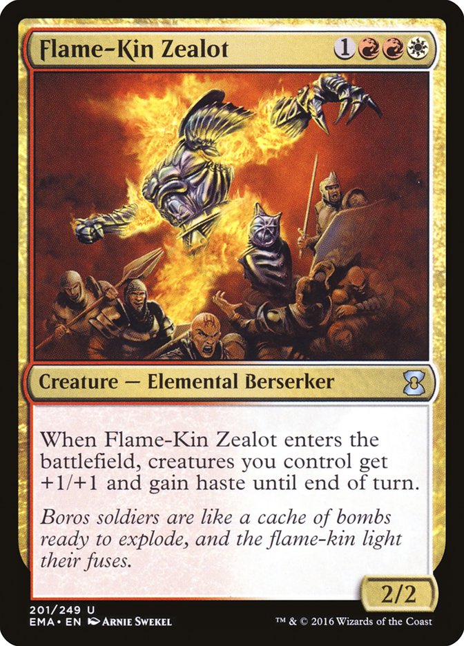 Zelote do Clã das Chamas / Flame-Kin Zealot - Magic: The Gathering - MoxLand