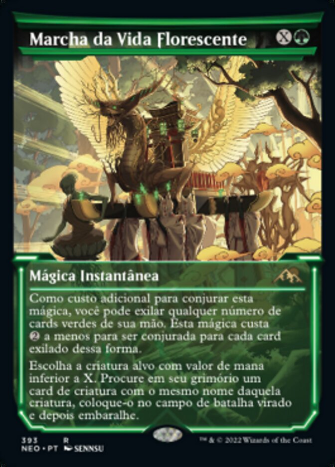 Marcha da Vida Florescente / March of Burgeoning Life - Magic: The Gathering - MoxLand
