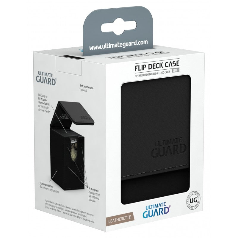 Ultimate Guard - Flip Deck Case 80+ Black - Ultimate Guard - MoxLand