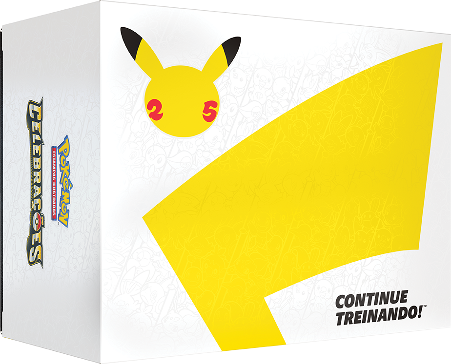 Box Pokémon Coleção Dourada Celebrações 182 Cartas
