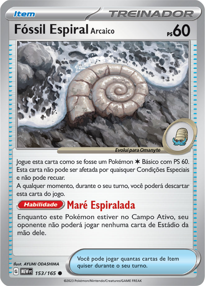 Fóssil Espiral Arcaico - Pokémon TCG - MoxLand