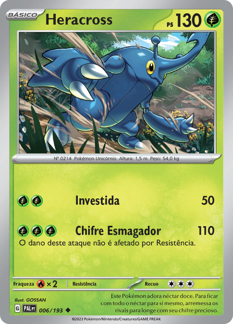 Pokémon nº 0214 - Heracross (Mega Evolução) Pokémon Chifre Único