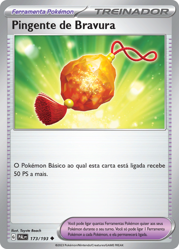 Pingente de Bravura - Pokémon TCG - MoxLand