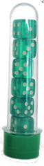 Dr. Dice - Kit 7 Dados Verde Transparente - Dr. Dice - MoxLand