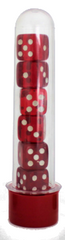 Dr. Dice - Kit 7 Dados Vermelho Opaco - Dr. Dice - MoxLand