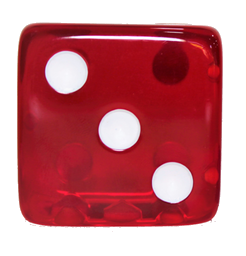 Dr. Dice - D6 Jumbo Vermelho Transparente - Dr. Dice - MoxLand