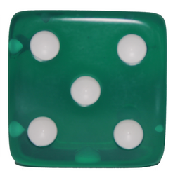 Dr. Dice - D6 Jumbo Verde Transparente - Dr. Dice - MoxLand