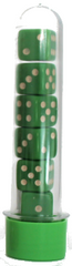 Dr. Dice - Kit 7 Dados Verde Opaco - Dr. Dice - MoxLand