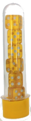 Dr. Dice - Kit 7 Dados Amarelo Transparente - Dr. Dice - MoxLand