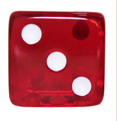 Dr. Dice - D6 Vermelho Transparente - Dr. Dice - MoxLand